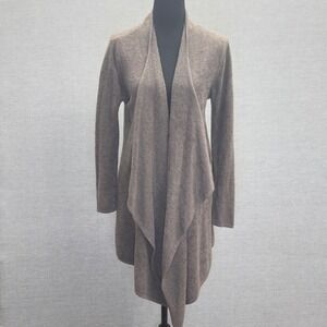 Barefoot Dreams Bamboo Cozy Chic Lite Drape Front‎ Cardigan Brown Size M/L